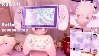 🎮Kawaii Nintendo Switch accessories💖pink & lilac✨unboxing📦gaming setup