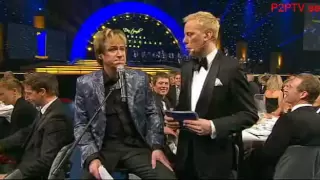 Robert Gustafsson som Per Gessle Idrottsgalan 2009