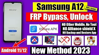 Samsung A12 FRP Bypass 2023 New Update Without Pc Samsung A11 A21 A31 A51 FRP Bypass Without PC.