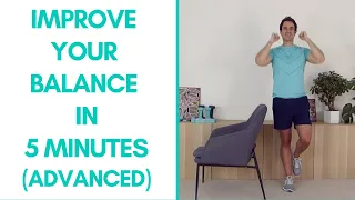 Balance Exercises For Seniors (Advanced - 5 mins) | More Life Health