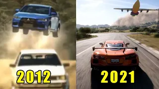 Evolution of Forza Horizon E3 Trailers 2012 - 2021