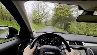 2014 Range Rover Evoque 4k rainy POV drive ASMR