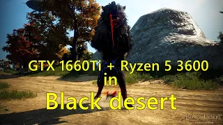 Test - GTX 1660Ti +Ryzen 5 3600 in Black desert/Тест в Блек Дезерт