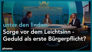 unter den linden: Sorge vor dem Leichtsinn - Geduld als erste Bürgerpflicht?