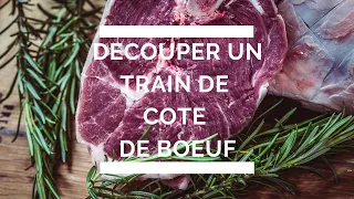 Découpe de train de côte de bœuf Black Angus