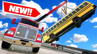STEALING AI Cars with This UPDATED Semi Tow Truck in BeamNG Drive Mods!