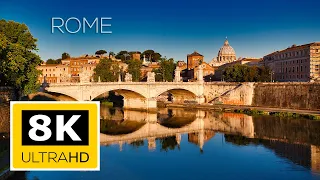 Rome - 15 Amazing Places to Visit in 8K - Vatican - Colosseum - Spanish Steps - Trevi Fountain