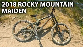 Demo Riding a 2018 Rocky Mountain Maiden - Whistler Bike Park | Jordan Boostmaster