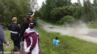 300 Lakes Rally 2016 SS7 A.Vaičiūnas A.Buzelis crash