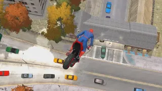 Brutal Motorcycle SpiderMan Ragdolls - GTA IV #6 (Euphoria Physics)