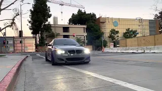 BMW M5 E60 flyby with awesome Crackling Redline action 🔥🔥￼