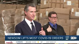 Governor Gavin Newsom lifts some COVID executive orders as Kern County's risk level remains high