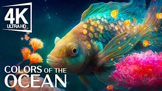 Aquarium 4K (VIDEO ULTRA HD) - Beautiful Coral Reef Fish - Sleep Relaxing Meditation Music
