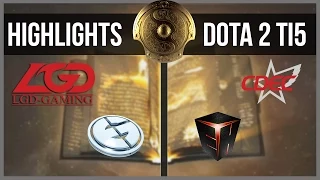 [HL] The International 5 Main Event - LGD Gaming vs CDEC Gaming & Evil Geniuses vs EHOME