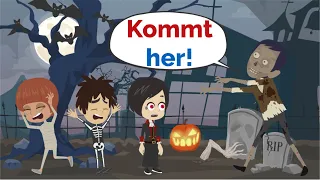 Deutsch lernen | Lisas Horror Halloween! | Wortschatz und wichtige Verben