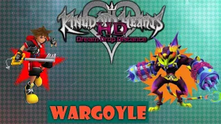 [KINGDOM HEARTS DREAM DROP DISTANCE] Wargoyle boss Secret portal (Sora)