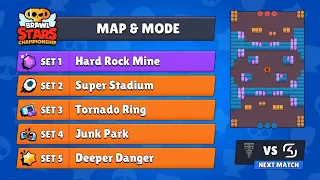 Hard Rock Mine |set 1| CodeMagic Black vs SK Gaming |Brawl Stars Championship 2020 April Finals Day1