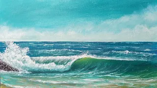 How to paint an Oil Wave EASY! | Paint with Francis ®