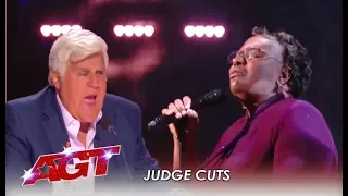 Callie Day: Amazing Singer Takes Jay Leno To CHURCH! | America's Got Talent 2019