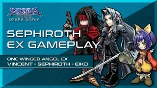 DFFOO - Gameplay -Sephiroth EX - One-Winged Angel EX - Vincent - Sephiroth - Eiko