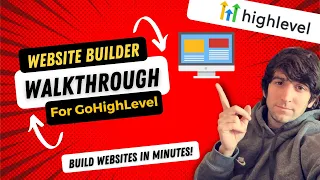 Website Builder Tutorial for GoHighLevel! Build an Entire Website in Minutes!