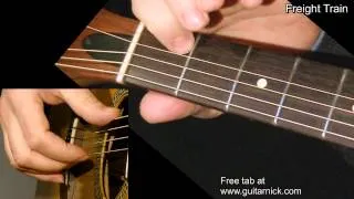 FREIGHT TRAIN: Easy Guitar Lesson + TAB by GuitarNick