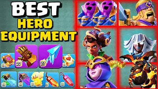 BEST HERO EQUIPMENT to USE with EVERY STRATEGY | Clash of Clans Guides