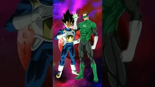 Dragon Ball Characters in Green Lantern mode #dbs #dbd #greenlantern #shorts