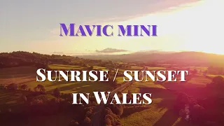 Sunrise and sunset in Wales. Test DJI Mavic mini video quality