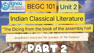 BEGC 101 | "The Dicing" from the book of the assembly hall | Part 2