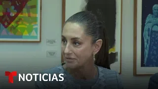 La candidata presidencial por Morena viaja a California | Noticias Telemundo
