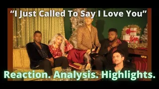 Pentatonix Reaction “I Just Called To Say I Love You” highlights, analysis