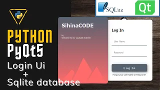 PyQt5 Projects - How To Create Login Form With Sqlite Database