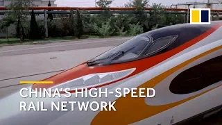 How big is China's high-speed rail network?