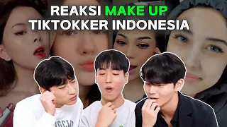 REAKSI Orang KOREA Lihat MAKE UP TIKTOKKER INDONESIA! 💄| 🇮🇩🇰🇷 | MAKE OVER INDONESIA