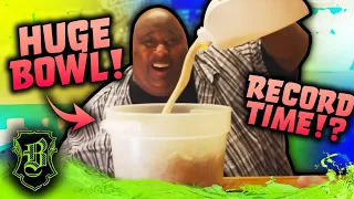 10 Pound Cereal Bowl Challenge Devoured in Record Time!!