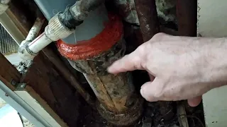 Ремонт чугунной канализации с помощью пластиковых труб