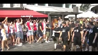 AJAX FANS VERSUS  Sk Sturm Graz FANS  @ THE REMBRANDSPLEIN