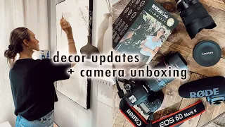living room decor updates + new camera unboxing | XO, MaCenna Vlogs
