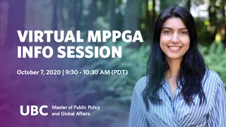 2020 Virtual UBC MPPGA Info Session: Why Choose the MPPGA Program