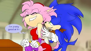 Amy's Back Rub - Sonic x Amy (Sonamy) Comic Dub Compilation