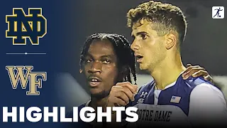 Notre Dame vs Wake Forest | NCAA College Soccer | Highlights - October 20, 2023