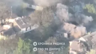 🇺🇦Ukrainian 98th battalion Azov-Dnipro artillery strikes destroyed 🇷🇺Russian Positions & Equipments