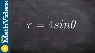 Learn how to convert an equation from polar to rectangular format