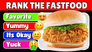 Rank Fast Food on the Tier List🍗🍔Fast Food Tier List Challenge 🍕🍟|