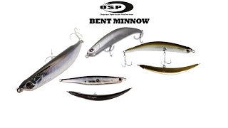 Воблер OSP Bent Minnow. Подводная съемка. Hard Lure OSP Bent Minnow. Underwater