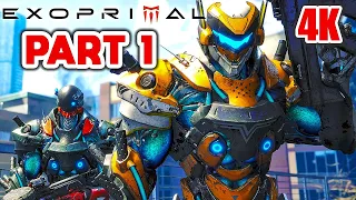 EXOPRIMAL Gameplay Part 1 Walkthrough (4K 60FPS) No Commentary Full Game Release