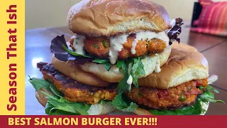 How to Cook Salmon Burgers from Scratch| Homemade Recipe Using Fresh Salmon