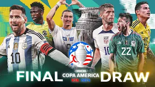 Copa América 2024 Final Draw Reveals Epic Matchups for Grand Showdown!