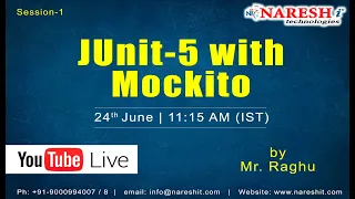 JUnit-5 with Mockito session-1 | by Mr. Raghu